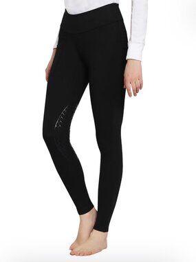 Tuff Rider Size XL Black Minerva Equicool Tights with Pockets